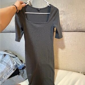 Elegant Gray Women's Dress